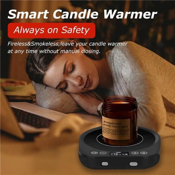 Candle Mug Warmer Electric,Auto On/Off Gravity-Induction Coffee Mug Warmer - Picture 3 of 7